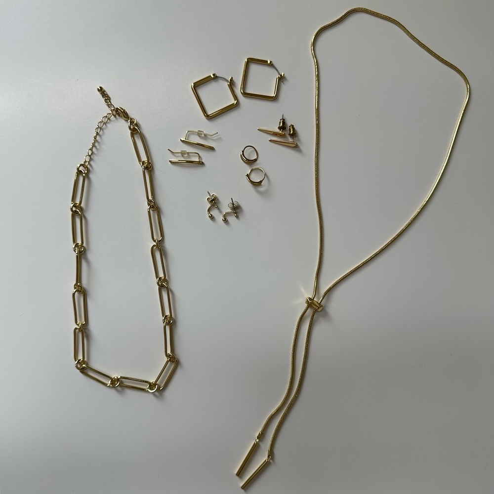 7 Piece Uncommon James Gold-Tone Jewelry Bundle